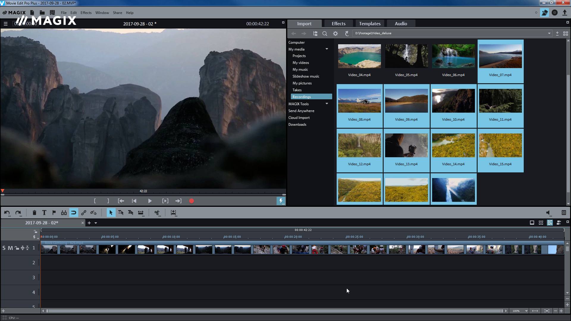 magix video editing software