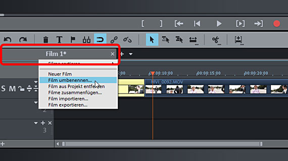 Film umbenennen