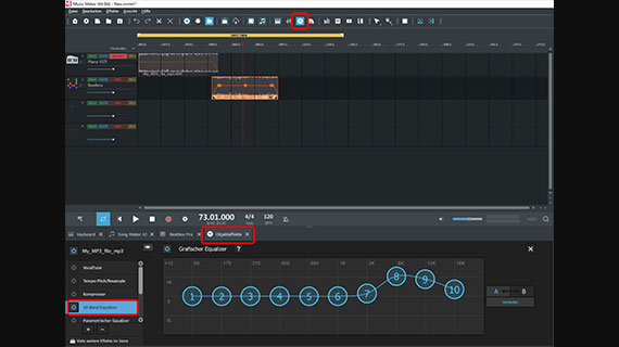 Sound mit dem Equalizer auffrischen