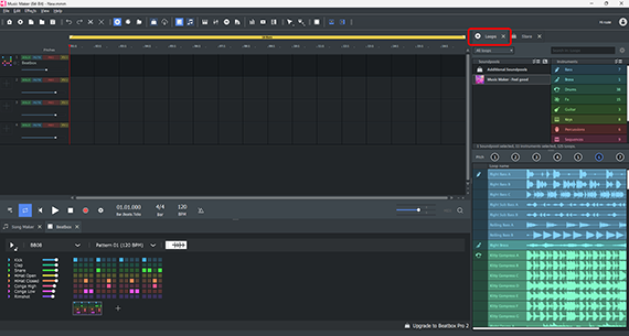 Program interface with loop selection