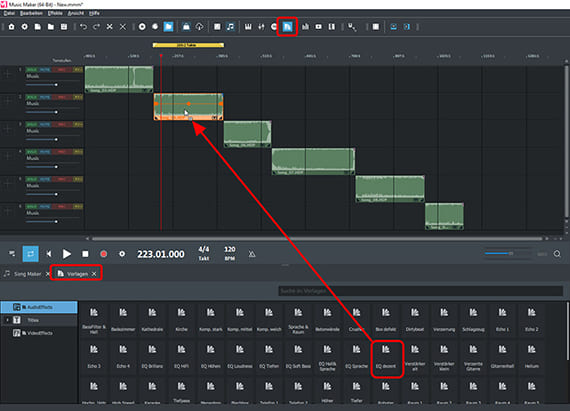 FX-Vorlagen per Drag & Drop