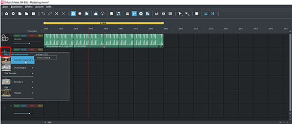 VST-Instrument in die Spur laden