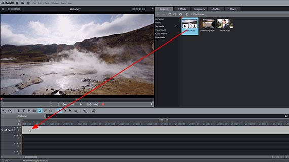 Volume verhogen: video-import