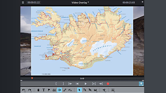 Superposition vidéo en plein écran