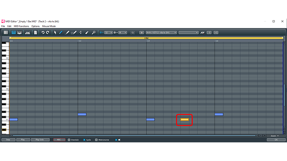 Split the kick drum into two shorter beats in the MIDI editor