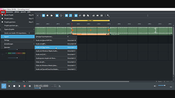 Kompressionsformate für den Audio-Export