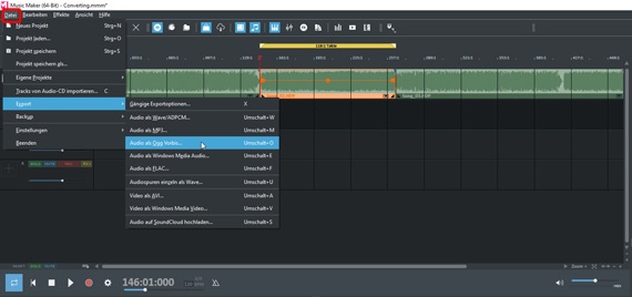 Formate für den Audio-Export