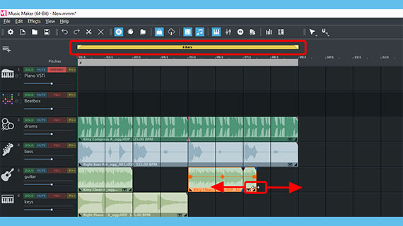 bars long loop sequence