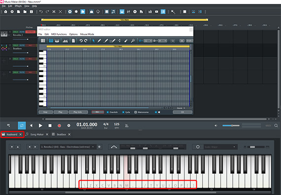 Activate on-screen keyboard and keyboard symbols