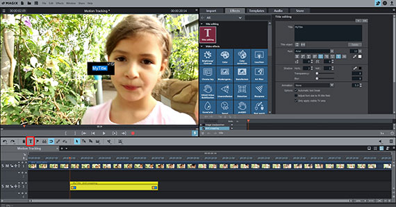 Titels maken voor motion tracking