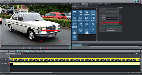 Effektmaske für Motion Tracking laden