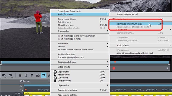 Normalize audio: Automatically maximize volume