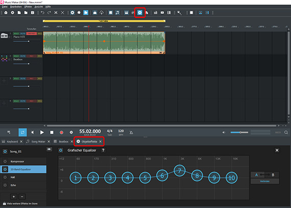 Sound mit dem Equalizer auffrischen